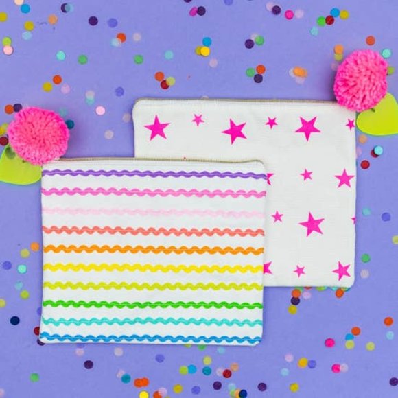 Ric Rac Ribbon Pouch - Picture 2 of 4